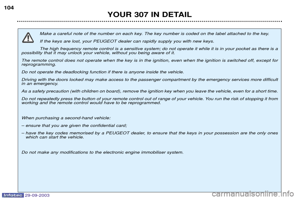 Peugeot 307 Break Dag 2003.5  Owners Manual %&!#&!%##"




	

 


 !
	
"	
"

