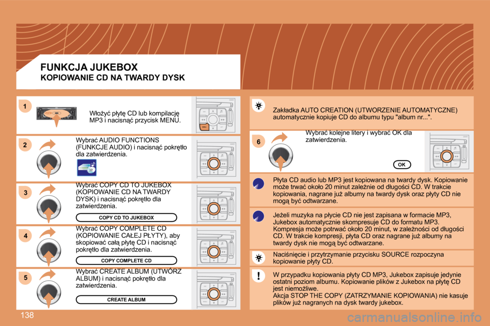 Peugeot 307 CC 2007.5  Instrukcja Obsługi (in Polish) �1�3�8
�2�3
S
O SSOURCE
MODE BAND ESC
2
abc
5
jkl
8
tuv 3
def
6
mno
9
wxyz
1 4
ghi
7
pqrs0 # MENU LIST
TA 
PTY
DARKESC
LIST
MENU
ESC
MENU LIST
�6
ESC
MENU LIST
ESC
MENU LIST
ESC
MENU LIST
4
ESC
MENU L