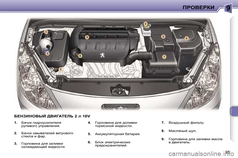 Peugeot 307 CC 2006  Инструкция по эксплуатации (in Russian) �9fgeY?gaB
�9�5
�1�.�  Xwqhd� zb^jhmkbebl_ey� 
jme_yhzh� mijwye_Öby�.
�2�. �  Xwqhd� hfuywl_e_c� y_ljhyhzh� 
kl_dew� b� n