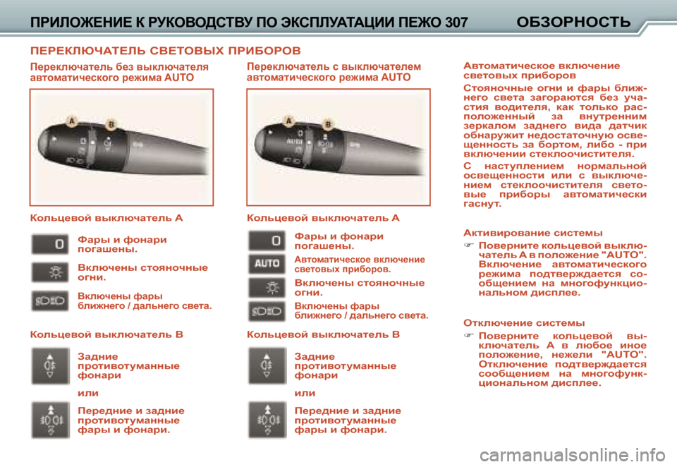 Peugeot 307 CC 2006  Инструкция по эксплуатации (in Russian) I?J?DEXQ:L?EV� K<?LH<UO� IJB;HJH<
IJBEH@?GB?� D� JMDH<H>KL<M� IH� WDKIEM:L:PBB� I?@H� �3�0�7H;AHJGHKLV
I_j_dexqZ