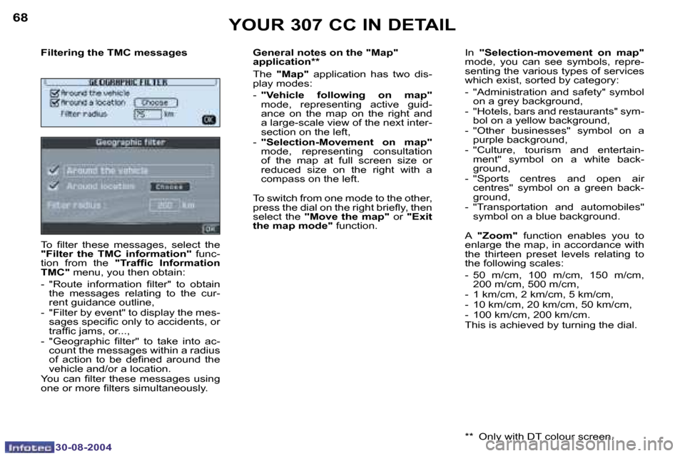 Peugeot 307 CC 2004.5 Manual PDF �6�8
�3�0�-�0�8�-�2�0�0�4
�6�9
�3�0�-�0�8�-�2�0�0�4
�Y�O�U�R� �3�0�7� �C�C� �I�N� �D�E�T�A�I�L
�F�i�l�t�e�r�i�n�g� �t�h�e� �T�M�C� �m�e�s�s�a�g�e�s 
�T�o�  �i� �l�t�e�r�  �t�h�e�s�e�  �m�e�s�s�a�g�e�s