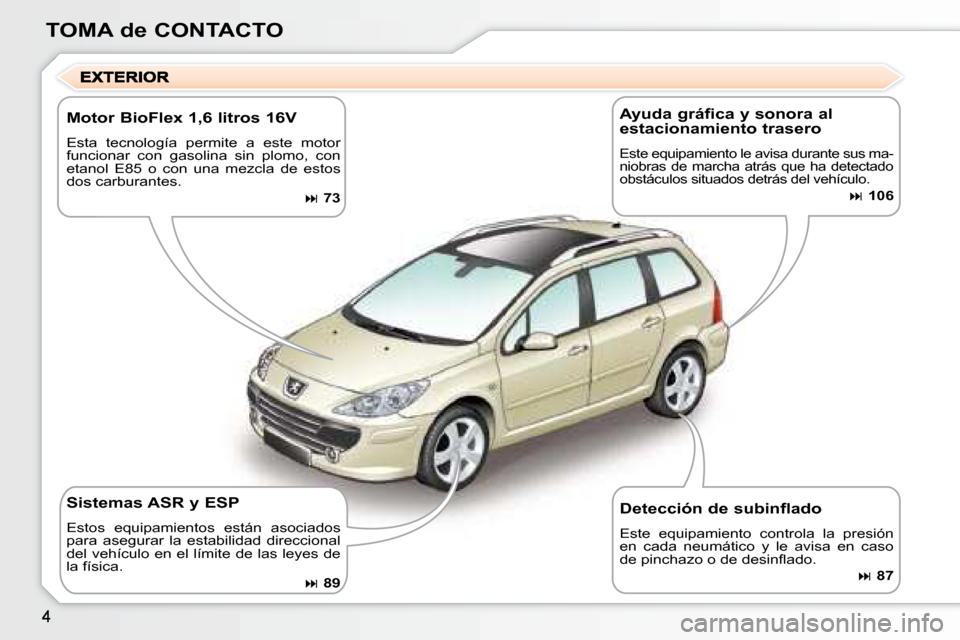 Peugeot 307 SW 2007.5  Manual del propietario (in Spanish) 