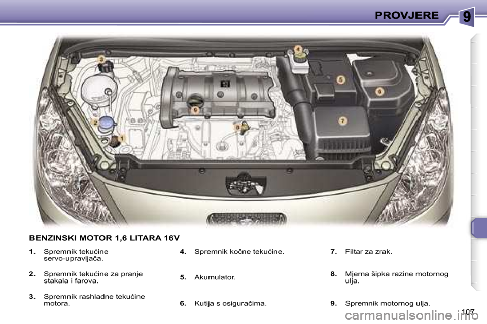 Peugeot 307 SW 2007  Vodič za korisnike (in Croatian) �1�0�7
�1�.� �S�p�r�e�m�n�i�k� �t�e�k�u�ć�i�n�e� �s�e�r�v�o�-�u�p�r�a�v�l�j�a�č�a�.
�2�.� �S�p�r�e�m�n�i�k� �t�e�k�u�ć�i�n�e� �z�a� �p�r�a�n�j�e� �s�t�a�k�a�l�a� �i� �f�a�r�o�v�a�.� 
�3�.� �S�p�r�e