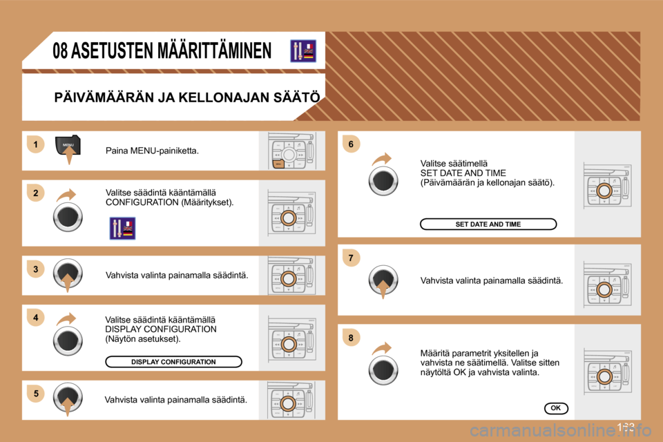 Peugeot 307 SW 2007  Omistajan käsikirja (in Finnish) �1�6�3
�E�S�C�L�I�S�T
�M�E�N�U
�E�S�C
�M�E�N�U �L�I�S�T
�E�S�C
�M�E�N�U �L�I�S�T
�E�S�C
�M�E�N�U �L�I�S�T
�E�S�C
�M�E�N�U �L�I�S�T
�M�E�N�U
�E�S�C
�M�E�N�U �L�I�S�T
�E�S�C
�M�E�N�U �L�I�S�T
�1�1
�2�2
