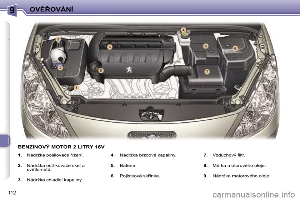 Peugeot 307 SW 2006  Návod k obsluze (in Czech) �9�O�V(8�O�V�Á�N�Í
�1�1�2
�1�.� �N�á�d�r�ž�k�a� �p�o�s�i�l�o�v�a�č�e� 9�í�z�e�n�í�.
�2�.�  �N�á�d�r�ž�k�a� �o�s�t9�i�k�o�v�a�č�e� �s�k�e�l� �a�  
�s�v)�t�l�o�m�e�tA�.
�3�.�  �N�á�d�r�