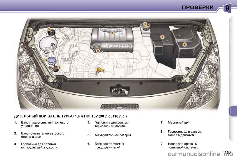 Peugeot 307 SW 2006  Инструкция по эксплуатации (in Russian) �9fgeY?gaB
�1�1�3
�1�.� 
Xwqhd� zb^jhmkbebl_ey� jme_yhzh�  
mijwye_Öby�.
�2�.�  Xwqhd� hfuywl_e_c� y_ljhyhzh� 
kl_dew� b� 