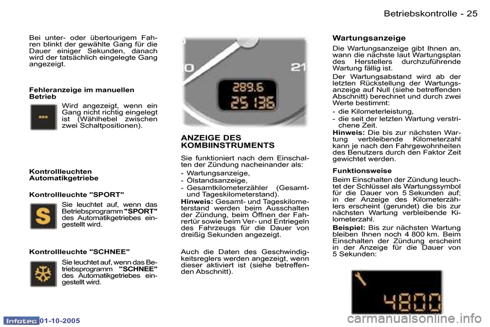 Peugeot 307 SW 2005.5  Betriebsanleitung (in German) �B�e�t�r�i�e�b�s�k�o�n�t�r�o�l�l�e�2�4 �-
�0�1�-�1�0�-�2�0�0�5
�2�5�B�e�t�r�i�e�b�s�k�o�n�t�r�o�l�l�e�-
�0�1�-�1�0�-�2�0�0�5
�B�e�i�  �u�n�t�e�r�-�  �o�d�e�r�  �ü�b�e�r�t�o�u�r�i�g�e�m�  �F�a�h�- 
�r