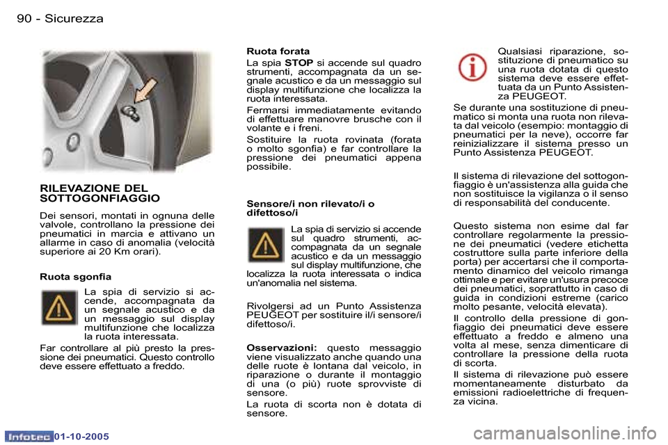 Peugeot 307 SW 2005.5  Manuale del proprietario (in Italian) �S�i�c�u�r�e�z�z�a�9�0 �-
�0�1�-�1�0�-�2�0�0�5
�9�1�S�i�c�u�r�e�z�z�a�-
�0�1�-�1�0�-�2�0�0�5
�R�I�L�E�V�A�Z�I�O�N�E� �D�E�L�  
�S�O�T�T�O�G�O�N�F�I�A�G�G�I�O
�D�e�i�  �s�e�n�s�o�r�i�,�  �m�o�n�t�a�t�i