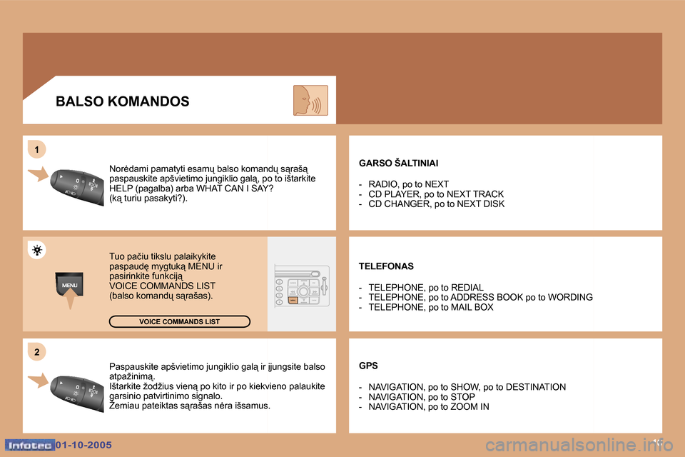 Peugeot 307 SW 2005.5  Savininko vadovas (in Lithuanian) �1�6
�2
�1
�0�1�-�1�0�-�2�0�0�5�0�1�-�1�0�-�2�0�0�5
�P�a�s�p�a�u�s�k�i�t�e� �a�p�š�v�i�e�t�i�m�o� �j�u�n�g�i�k�l�i�o� �g�a�l"� �i�r� 