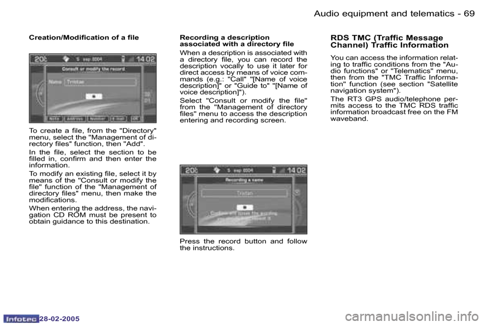 Peugeot 307 SW 2005 Manual PDF �A�u�d�i�o� �e�q�u�i�p�m�e�n�t� �a�n�d� �t�e�l�e�m�a�t�i�c�s�6�8 �-
�2�8�-�0�2�-�2�0�0�5
�6�9�A�u�d�i�o� �e�q�u�i�p�m�e�n�t� �a�n�d� �t�e�l�e�m�a�t�i�c�s�-
�2�8�-�0�2�-�2�0�0�5
�C�r�e�a�t�i�o�n�/�M�o�