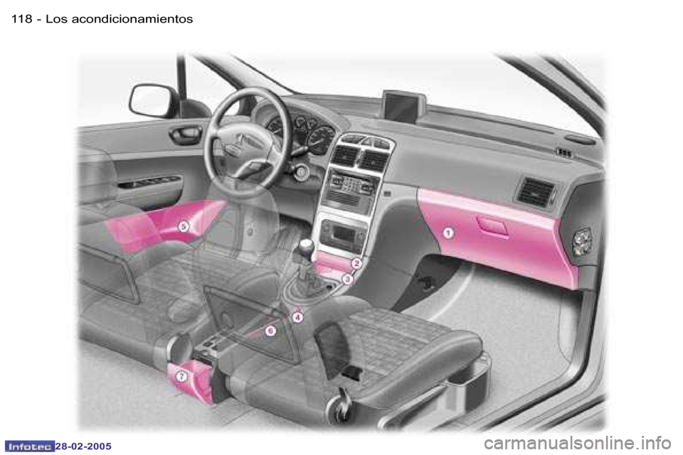 Peugeot 307 SW 2005  Manual del propietario (in Spanish) �L�o�s� �a�c�o�n�d�i�c�i�o�n�a�m�i�e�n�t�o�s�1�1�8 �-
�2�8�-�0�2�-�2�0�0�5
�1�1�9�L�o�s� �a�c�o�n�d�i�c�i�o�n�a�m�i�e�n�t�o�s�-
�2�8�-�0�2�-�2�0�0�5  