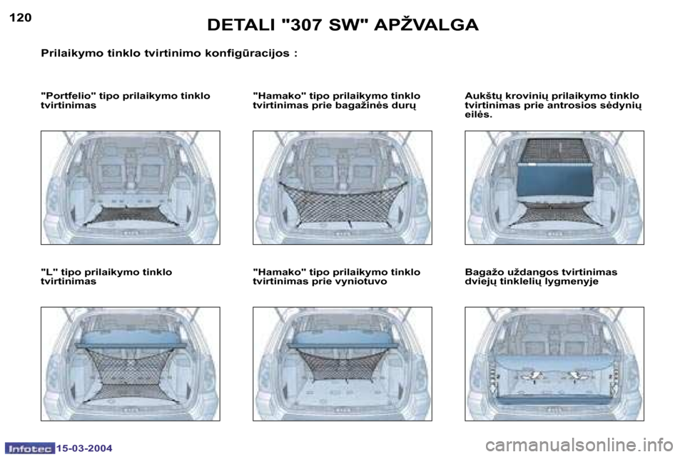 Peugeot 307 SW 2004  Savininko vadovas (in Lithuanian) �1�2�0
�1�5�-�0�3�-�2�0�0�4
�1�2�1
�1�5�-�0�3�-�2�0�0�4
�D�E�T�A�L�I� �"�3�0�7� �S�W�"� �A�P�Ž�V�A�L�G�A
�P�r�i�l�a�i�k�y�m�o� �t�i�n�k�l�o� �t�v�i�r�t�i�n�i�m�o� �k�o�n�f�i�g