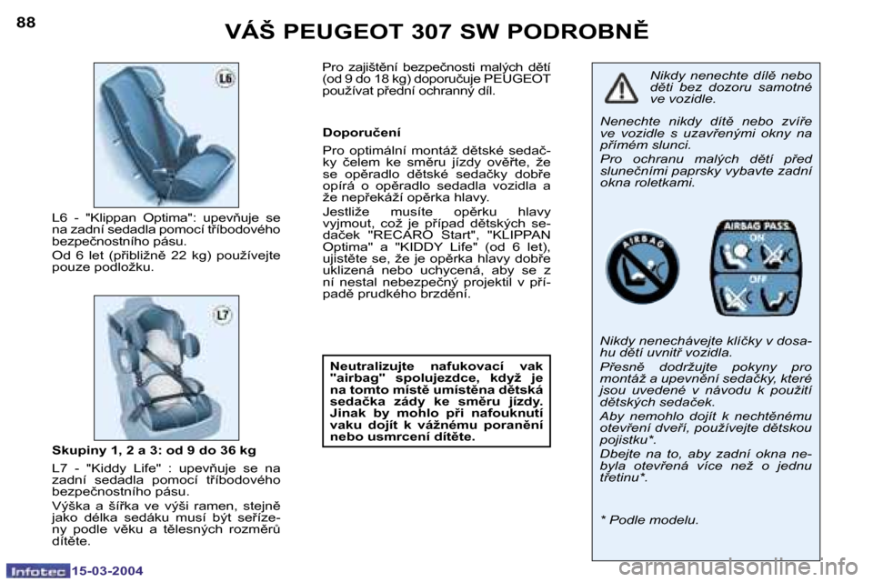 Peugeot 307 SW 2004  Návod k obsluze (in Czech) �1�5�-�0�3�-�2�0�0�4�1�5�-�0�3�-�2�0�0�4
�8�8�8�9�V�Á�Š� �P�E�U�G�E�O�T� �3�0�7� �S�W� �P�O�D�R�O�B�N(
�N�i�k�d�y�  �n�e�n�e�c�h�t�e�  �d�í�l)�  �n�e�b�o�  
�d)�t�i�  �b�e�z�  �d�o�z�o�r�u�  �s�