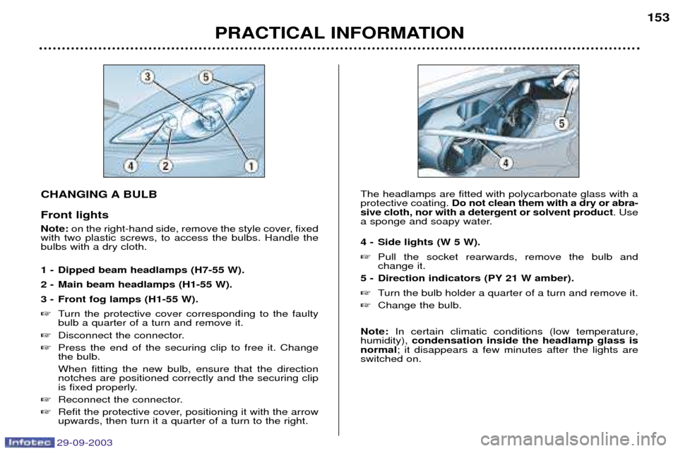 Peugeot 307 SW 2003.5  Owners Manual 
 		  

852-)(3#-, 	5-*6



/




!

/$

	
 
	 
 
	/ 
 
 

 # # >
 

 
# #	
!
 

 ($