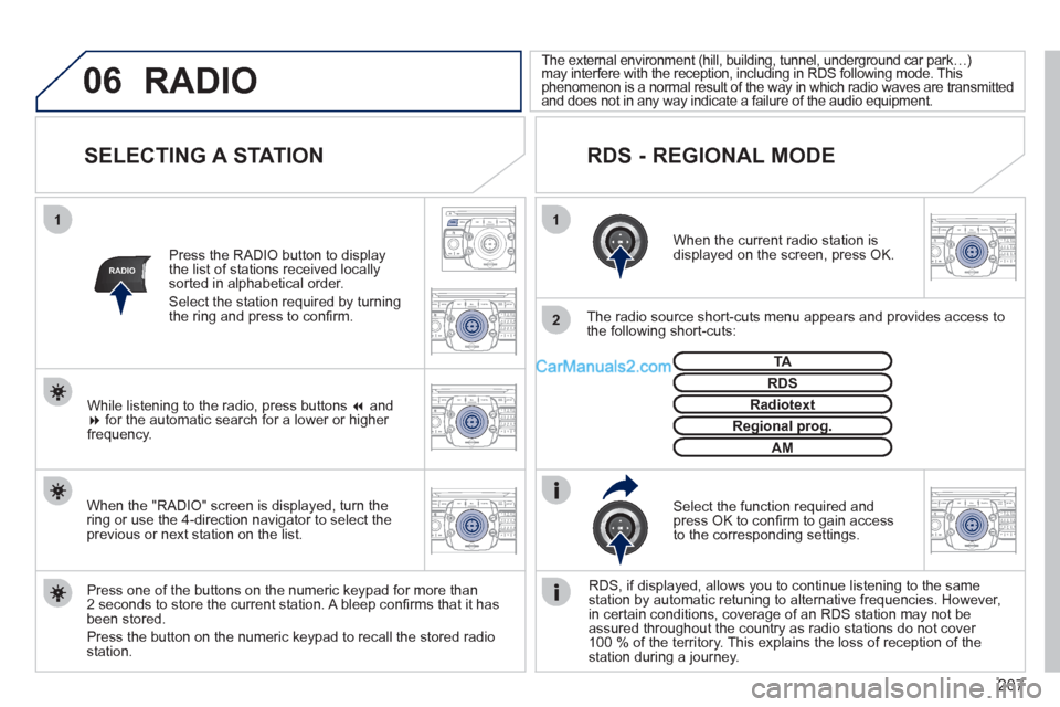 Peugeot 308 CC 2011 Owners Manual 207
06
11
2
NAV ESC TRAFFICRADIOMEDIA
2ABC3DEF5JKL4GHI6MNO8TUV7PQRS9WXYZ0*#
1RADIO MEDIANAV ESC TRAFFIC
SETUPADDR
BOOK
RADIO
2ABC3DEF5JKL4GHI6MNO8TUV7PQRS9WXYZ0*#
1RADIO MEDIANAV ESC TRAFFIC
SETUPADDR Peugeot 308 CC 2011 Owners Manual 207
06
11
2
NAV ESC TRAFFICRADIOMEDIA
2ABC3DEF5JKL4GHI6MNO8TUV7PQRS9WXYZ0*#
1RADIO MEDIANAV ESC TRAFFIC
SETUPADDR
BOOK
RADIO
2ABC3DEF5JKL4GHI6MNO8TUV7PQRS9WXYZ0*#
1RADIO MEDIANAV ESC TRAFFIC
SETUPADDR