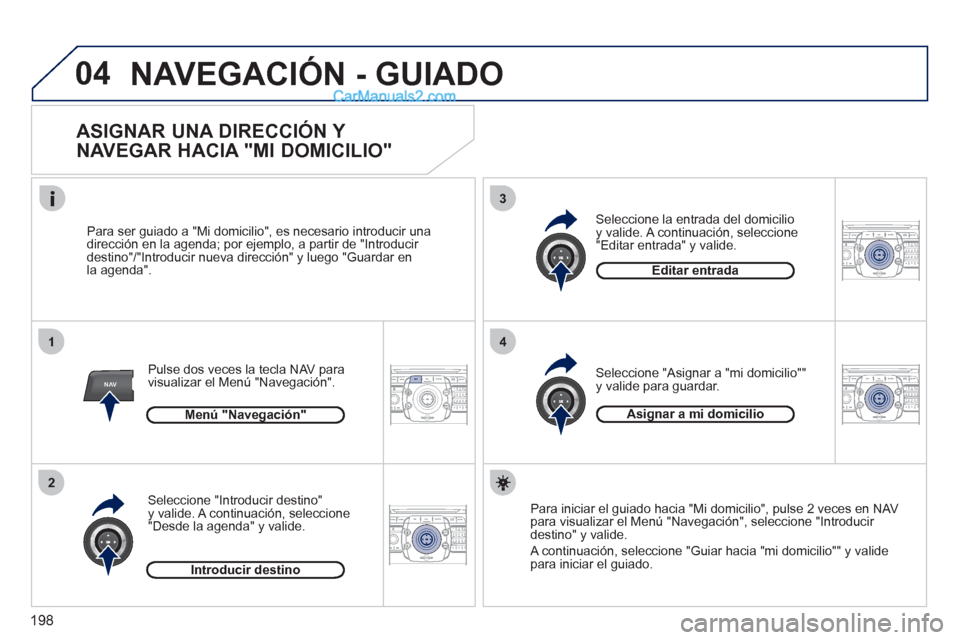 Peugeot 308 CC 2011 Manual del propietario (in Spanish) 198
04
2ABC3DEF5JKL4GHI6MNO8TUV7PQRS9WXYZ0*#
1RADIO MEDIANAV ESC TRAFFIC
SETUPADDR
BOOK
1
2
3
4
2ABC3DEF5JKL4GHI6MNO8TUV7PQRS9WXYZ0*#
1RADIO MEDIANAV ESC TRAFFIC
SETUPADDR
BOOK
2ABC3DEF5JKL4GHI6MNO8TU Peugeot 308 CC 2011 Manual del propietario (in Spanish) 198
04
2ABC3DEF5JKL4GHI6MNO8TUV7PQRS9WXYZ0*#
1RADIO MEDIANAV ESC TRAFFIC
SETUPADDR
BOOK
1
2
3
4
2ABC3DEF5JKL4GHI6MNO8TUV7PQRS9WXYZ0*#
1RADIO MEDIANAV ESC TRAFFIC
SETUPADDR
BOOK
2ABC3DEF5JKL4GHI6MNO8TU