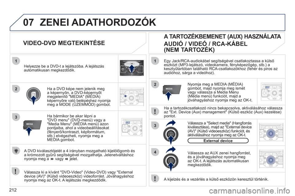 Peugeot 308 CC 2011 Kezelési útmutató (in Hungarian) 212
07
2ABC3DEF5JKL4GHI6MNO8TUV7PQRS9WXYZ0*#
1RADIO MEDIANAV ESC TRAFFIC
SETUPADDR
BOOK
1
3RADIONAV ESC TRAFFICMEDIAMEDIA
2ABC3DEF5JKL4GHI6MNO8TUV7PQRS9WXYZ0*#
1RADIO MEDIANAV ESC TRAFFIC
SETUPADDR
BO Peugeot 308 CC 2011 Kezelési útmutató (in Hungarian) 212
07
2ABC3DEF5JKL4GHI6MNO8TUV7PQRS9WXYZ0*#
1RADIO MEDIANAV ESC TRAFFIC
SETUPADDR
BOOK
1
3RADIONAV ESC TRAFFICMEDIAMEDIA
2ABC3DEF5JKL4GHI6MNO8TUV7PQRS9WXYZ0*#
1RADIO MEDIANAV ESC TRAFFIC
SETUPADDR
BO