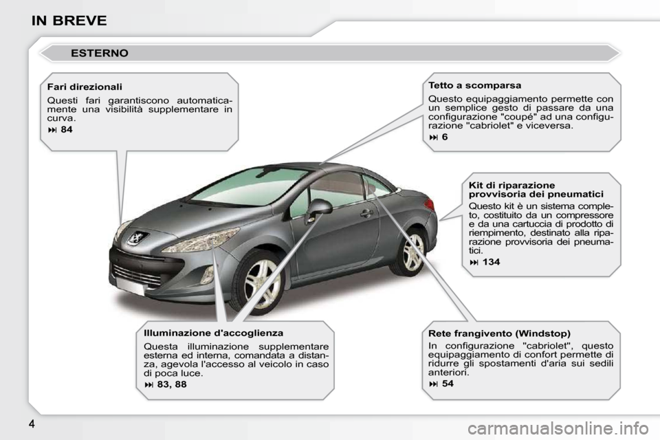 Peugeot 308 CC 2010.5  Manuale del proprietario (in Italian) 