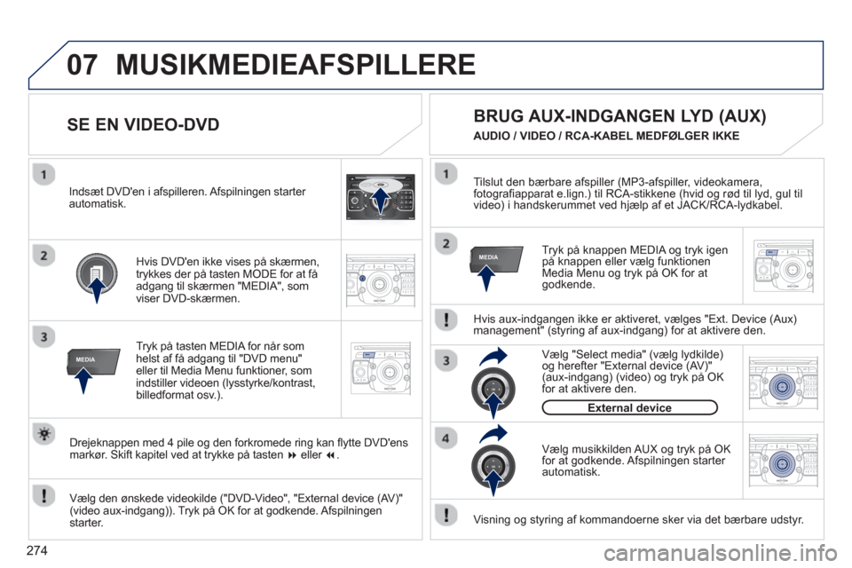 Peugeot 308 SW BL 2013 Instruktionsbog (in Danish) 274
07
MEDIA
2ABC3DEF5JKL4GHI6MNO8TUV7PQRS9WXYZ0*#
1RADIO MEDIANAV ESC TRAFFIC
SETUPADDR
BOOK
MEDIA
2ABC3DEF5JKL4GHI6MNO8TUV7PQRS9WXYZ0*#
1RADIO MEDIANAV ESC TRAFFIC
SETUPADDR
BOOK
2ABC3DEF5JKL4GHI6MN Peugeot 308 SW BL 2013 Instruktionsbog (in Danish) 274
07
MEDIA
2ABC3DEF5JKL4GHI6MNO8TUV7PQRS9WXYZ0*#
1RADIO MEDIANAV ESC TRAFFIC
SETUPADDR
BOOK
MEDIA
2ABC3DEF5JKL4GHI6MNO8TUV7PQRS9WXYZ0*#
1RADIO MEDIANAV ESC TRAFFIC
SETUPADDR
BOOK
2ABC3DEF5JKL4GHI6MN