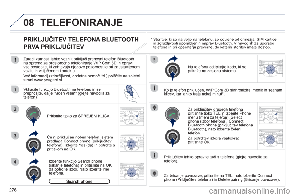 Peugeot 308 SW BL 2013  Priročnik za lastnika (in Slovenian) 276
08
2ABC3DEF5JKL4GHI6MNO8TUV7PQRS9WXYZ0*#
1RADIO MEDIANAV ESC TRAFFIC
SETUPADDR
BOOK
2ABC3DEF5JKL4GHI6MNO8TUV7PQRS9WXYZ0*#
1RADIO MEDIANAV ESC TRAFFIC
SETUPADDR
BOOK
2ABC3DEF5JKL4GHI6MNO8TUV7PQRS9W