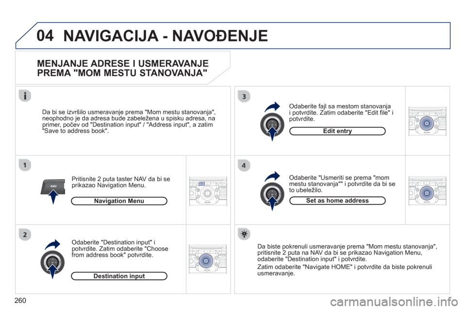 Peugeot 308 SW BL 2013  Упутство за употребу (in Serbian) 260
04
NAV2ABC3DEF5JKL4GHI6MNO8TUV7PQRS9WXYZ0*#
1RADIO MEDIANAV ESC TRAFFIC
SETUPADDR
BOOK
2ABC3DEF5JKL4GHI6MNO8TUV7PQRS9WXYZ0*#
1RADIO MEDIANAV ESC TRAFFIC
SETUPADDR
BOOK
2ABC3DEF5JKL4GHI6MNO8TUV7PQR
