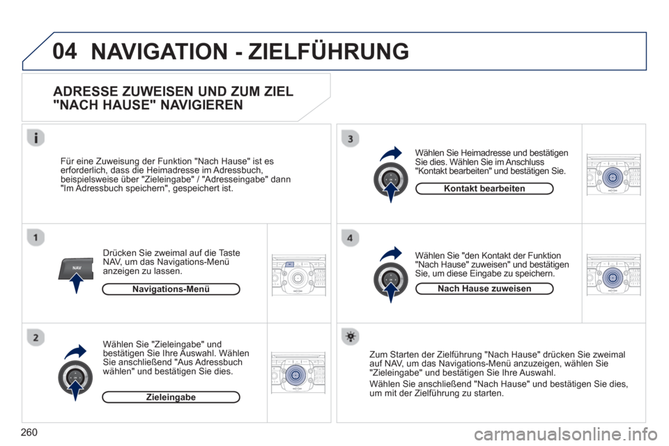 Peugeot 308 SW BL 2012.5  Betriebsanleitung (in German) 260
04
NAV2ABC3DEF5JKL4GHI6MNO8TUV7PQRS9WXYZ0*#
1RADIO MEDIANAV ESC TRAFFIC
SETUPADDR
BOOK
2ABC3DEF5JKL4GHI6MNO8TUV7PQRS9WXYZ0*#
1RADIO MEDIANAV ESC TRAFFIC
SETUPADDR
BOOK
2ABC3DEF5JKL4GHI6MNO8TUV7PQR