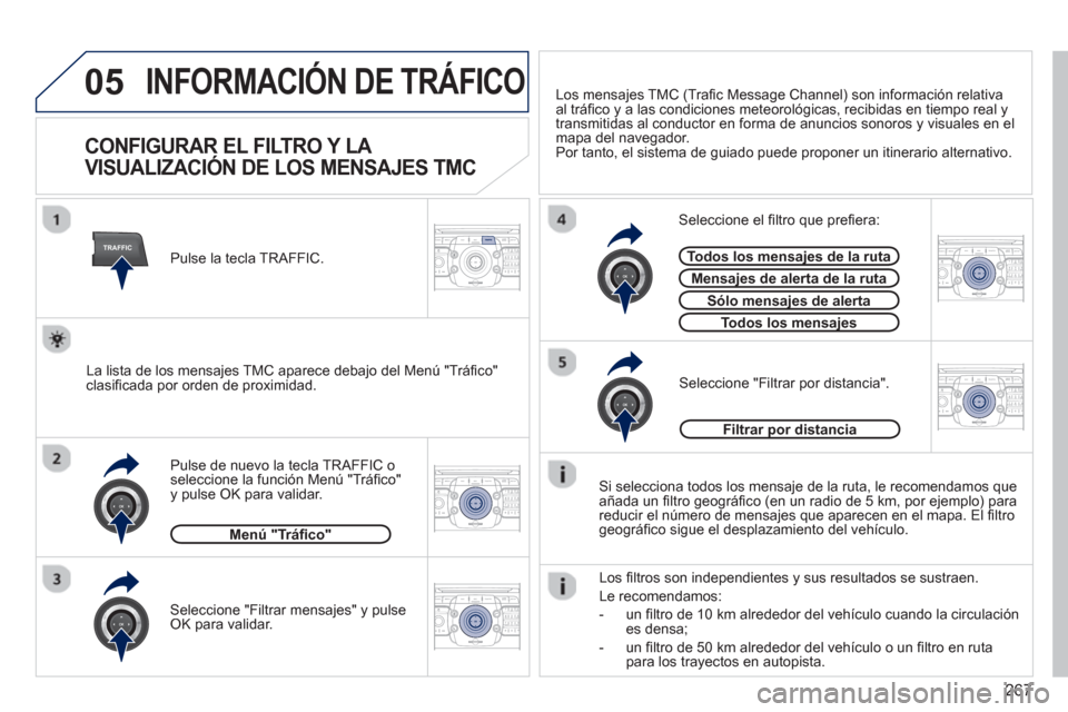 Peugeot 308 SW BL 2012.5 Manual del propietario (in Spanish) 267
05
TRAFFIC
2ABC3DEF5JKL4GHI6MNO8TUV7PQRS9WXYZ0*#
1RADIO MEDIANAV ESC TRAFFIC
SETUPADDR
BOOK
2ABC3DEF5JKL4GHI6MNO8TUV7PQRS9WXYZ0*#
1RADIO MEDIANAV ESC TRAFFIC
SETUPADDR
BOOK
2ABC3DEF5JKL4GHI6MNO8TU Peugeot 308 SW BL 2012.5 Manual del propietario (in Spanish) 267
05
TRAFFIC
2ABC3DEF5JKL4GHI6MNO8TUV7PQRS9WXYZ0*#
1RADIO MEDIANAV ESC TRAFFIC
SETUPADDR
BOOK
2ABC3DEF5JKL4GHI6MNO8TUV7PQRS9WXYZ0*#
1RADIO MEDIANAV ESC TRAFFIC
SETUPADDR
BOOK
2ABC3DEF5JKL4GHI6MNO8TU