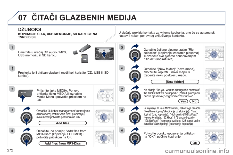 Peugeot 308 SW BL 2012.5 Vodič za korisnike (in Croatian) 272
07
MEDIA
2ABC3DEF5JKL4GHI6MNO8TUV7PQRS9WXYZ0*#
1RADIO MEDIANAV ESC TRAFFIC
SETUPADDR
BOOK
2ABC3DEF5JKL4GHI6MNO8TUV7PQRS9WXYZ0*#
1RADIO MEDIANAV ESC TRAFFIC
SETUPADDR
BOOK
2ABC3DEF5JKL4GHI6MNO8TUV7 Peugeot 308 SW BL 2012.5 Vodič za korisnike (in Croatian) 272
07
MEDIA
2ABC3DEF5JKL4GHI6MNO8TUV7PQRS9WXYZ0*#
1RADIO MEDIANAV ESC TRAFFIC
SETUPADDR
BOOK
2ABC3DEF5JKL4GHI6MNO8TUV7PQRS9WXYZ0*#
1RADIO MEDIANAV ESC TRAFFIC
SETUPADDR
BOOK
2ABC3DEF5JKL4GHI6MNO8TUV7