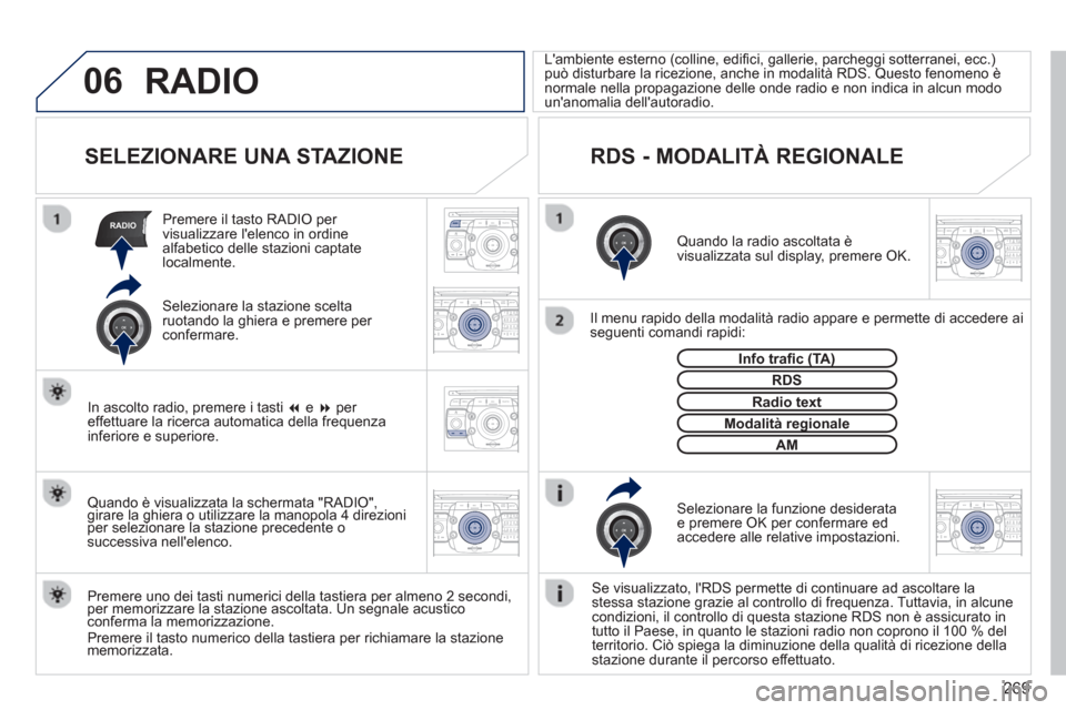Peugeot 308 SW BL 2012.5 Manuale del proprietario (in Italian) 269
06
RADIO
2ABC3DEF5JKL4GHI6MNO8TUV7PQRS9WXYZ0*#
1RADIO MEDIANAV ESC TRAFFIC
SETUPADDR
BOOK
2ABC3DEF5JKL4GHI6MNO8TUV7PQRS9WXYZ0*#
1RADIO MEDIANAV ESC TRAFFIC
SETUPADDR
BOOK
2ABC3DEF5JKL4GHI6MNO8TUV7 Peugeot 308 SW BL 2012.5 Manuale del proprietario (in Italian) 269
06
RADIO
2ABC3DEF5JKL4GHI6MNO8TUV7PQRS9WXYZ0*#
1RADIO MEDIANAV ESC TRAFFIC
SETUPADDR
BOOK
2ABC3DEF5JKL4GHI6MNO8TUV7PQRS9WXYZ0*#
1RADIO MEDIANAV ESC TRAFFIC
SETUPADDR
BOOK
2ABC3DEF5JKL4GHI6MNO8TUV7