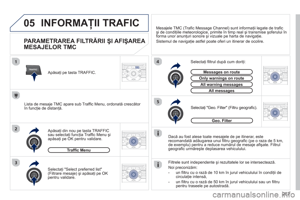 Peugeot 308 SW BL 2012.5 Manualul de utilizare (in Romanian) 267
05
TRAFFIC
2ABC3DEF5JKL4GHI6MNO8TUV7PQRS9WXYZ0*#
1RADIO MEDIANAV ESC TRAFFIC
SETUPADDR
BOOK
2ABC3DEF5JKL4GHI6MNO8TUV7PQRS9WXYZ0*#
1RADIO MEDIANAV ESC TRAFFIC
SETUPADDR
BOOK
2ABC3DEF5JKL4GHI6MNO8TU Peugeot 308 SW BL 2012.5 Manualul de utilizare (in Romanian) 267
05
TRAFFIC
2ABC3DEF5JKL4GHI6MNO8TUV7PQRS9WXYZ0*#
1RADIO MEDIANAV ESC TRAFFIC
SETUPADDR
BOOK
2ABC3DEF5JKL4GHI6MNO8TUV7PQRS9WXYZ0*#
1RADIO MEDIANAV ESC TRAFFIC
SETUPADDR
BOOK
2ABC3DEF5JKL4GHI6MNO8TU