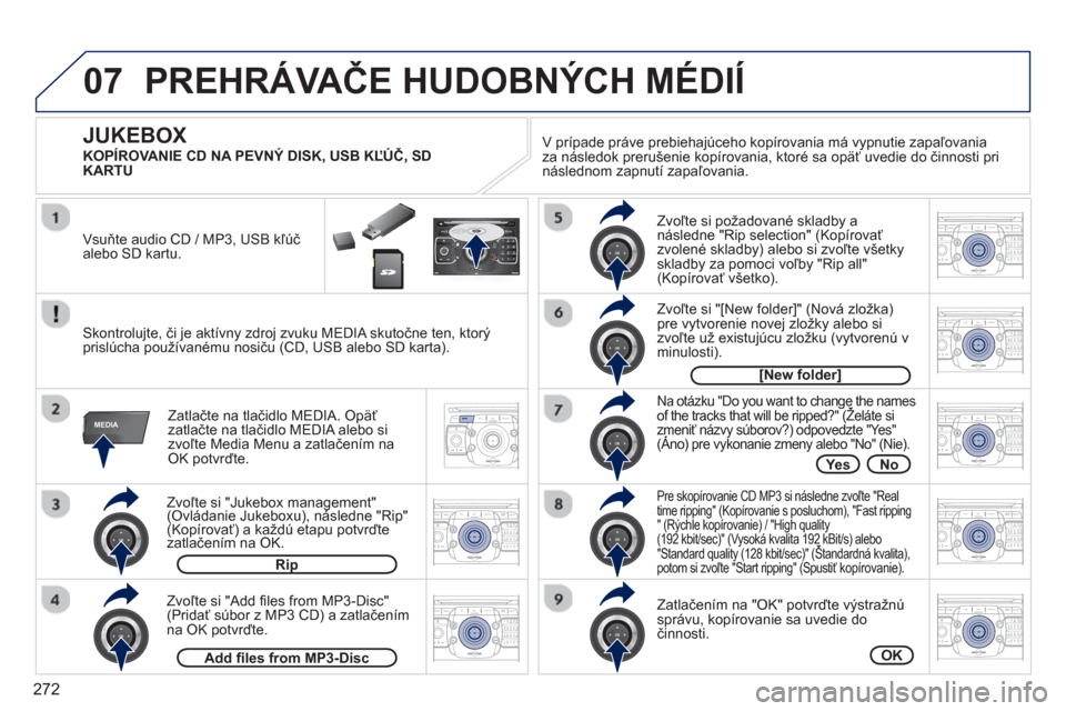 Peugeot 308 SW BL 2012.5  Užívateľská príručka (in Slovak) 272
07
MEDIA
2ABC3DEF5JKL4GHI6MNO8TUV7PQRS9WXYZ0*#
1RADIO MEDIANAV ESC TRAFFIC
SETUPADDR
BOOK
2ABC3DEF5JKL4GHI6MNO8TUV7PQRS9WXYZ0*#
1RADIO MEDIANAV ESC TRAFFIC
SETUPADDR
BOOK
2ABC3DEF5JKL4GHI6MNO8TUV7