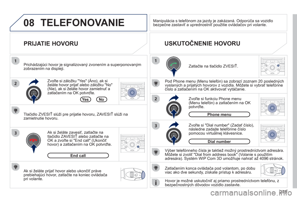 Peugeot 308 SW BL 2012.5  Užívateľská príručka (in Slovak) 279
08
2ABC3DEF5JKL4GHI6MNO8TUV7PQRS9WXYZ0*#
1RADIO MEDIANAV ESC TRAFFIC
SETUPADDR
BOOK
2ABC3DEF5JKL4GHI6MNO8TUV7PQRS9WXYZ0*#
1RADIO MEDIANAV ESC TRAFFIC
SETUPADDR
BOOK
2ABC3DEF5JKL4GHI6MNO8TUV7PQRS9W