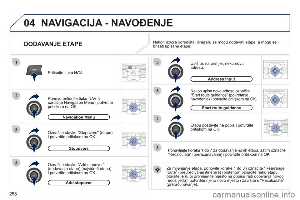 Peugeot 308 SW BL 2011 Vodič za korisnike (in Croatian) 258
04
2ABC3DEF5JKL4GHI6MNO8TUV7PQRS9WXYZ0*#
1RADIO MEDIANAVESC TRAFFIC
SETUPADDR
BOOK
2ABC3DEF5JKL4GHI6MNO8TUV7PQRS9WXYZ0*#
1RADIO MEDIANAV ESC TRAFFIC
SETUPADDR
BOOK
NAV
1
3
4
5
6
7
2ABC3DEF5JKL4GHI Peugeot 308 SW BL 2011 Vodič za korisnike (in Croatian) 258
04
2ABC3DEF5JKL4GHI6MNO8TUV7PQRS9WXYZ0*#
1RADIO MEDIANAVESC TRAFFIC
SETUPADDR
BOOK
2ABC3DEF5JKL4GHI6MNO8TUV7PQRS9WXYZ0*#
1RADIO MEDIANAV ESC TRAFFIC
SETUPADDR
BOOK
NAV
1
3
4
5
6
7
2ABC3DEF5JKL4GHI