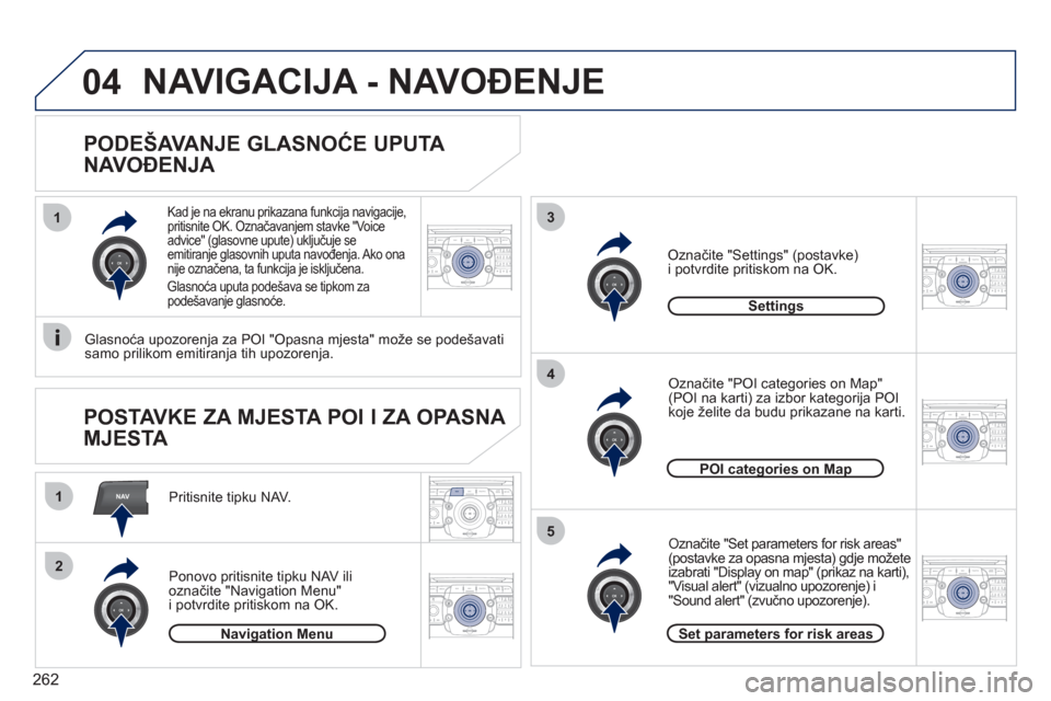 Peugeot 308 SW BL 2011 Vodič za korisnike (in Croatian) 262
2ABC3DEF5JKL4GHI6MNO8TUV7PQRS9WXYZ0*#
1RADIO MEDIANAVESC TRAFFIC
SETUPADDR
BOOKNAV
13
4
5
2ABC3DEF5JKL4GHI6MNO8TUV7PQRS9WXYZ0*#
1RADIO MEDIANAV ESC TRAFFIC
SETUPADDR
BOOK
2ABC3DEF5JKL4GHI6MNO8TUV7 Peugeot 308 SW BL 2011 Vodič za korisnike (in Croatian) 262
2ABC3DEF5JKL4GHI6MNO8TUV7PQRS9WXYZ0*#
1RADIO MEDIANAVESC TRAFFIC
SETUPADDR
BOOKNAV
13
4
5
2ABC3DEF5JKL4GHI6MNO8TUV7PQRS9WXYZ0*#
1RADIO MEDIANAV ESC TRAFFIC
SETUPADDR
BOOK
2ABC3DEF5JKL4GHI6MNO8TUV7