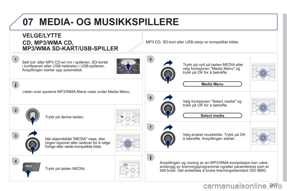 Peugeot 308 SW BL 2011  Brukerhåndbok (in Norwegian) 267
07
2ABC3DEF5JKL4GHI6MNO8TUV7PQRS9WXYZ0*#
1RADIO MEDIANAV ESC TRAFFIC
SETUPADDR
BOOK
1
4
5
6
2ABC3DEF5JKL4GHI6MNO8TUV7PQRS9WXYZ0*#
1RADIO MEDIANAV ESC TRAFFIC
SETUPADDR
BOOK
2ABC3DEF5JKL4GHI6MNO8TU