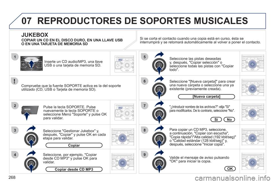 Peugeot 308 SW BL 2011 Manual del propietario (in Spanish) 268
07
1
3
42ABC3DEF5JKL4GHI6MNO8TUV7PQRS9WXYZ0*#
1RADIO MEDIANAV ESC TRAFFIC
SETUPADDR
BOOK
2ABC3DEF5JKL4GHI6MNO8TUV7PQRS9WXYZ0*#
1RADIO MEDIANAV ESC TRAFFIC
SETUPADDR
BOOK
2ABC3DEF5JKL4GHI6MNO8TUV7P Peugeot 308 SW BL 2011 Manual del propietario (in Spanish) 268
07
1
3
42ABC3DEF5JKL4GHI6MNO8TUV7PQRS9WXYZ0*#
1RADIO MEDIANAV ESC TRAFFIC
SETUPADDR
BOOK
2ABC3DEF5JKL4GHI6MNO8TUV7PQRS9WXYZ0*#
1RADIO MEDIANAV ESC TRAFFIC
SETUPADDR
BOOK
2ABC3DEF5JKL4GHI6MNO8TUV7P