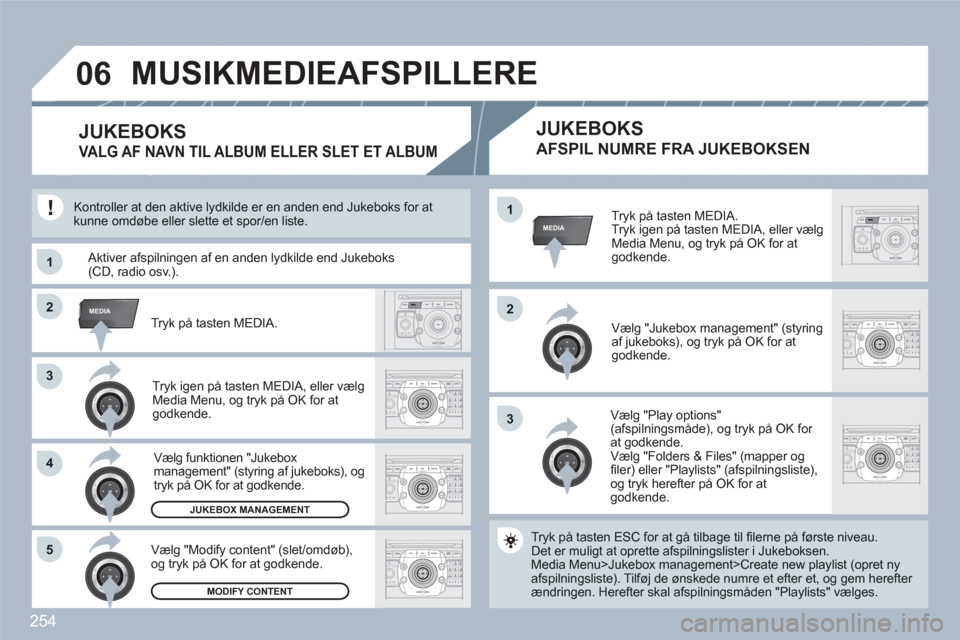 Peugeot 308 SW BL 2010.5 Instruktionsbog (in Danish) 254
2ABC3DEF5JKL4GHI6MNO8TUV7PQRS9WXYZ0*#
1RADIOMEDIANAVESCTRAFFICSETUPADDRBOOK
33
22
2ABC3DEF5JKL4GHI6MNO8TUV7PQRS9WXYZ0*#
1RADIOMEDIANAVESCTRAFFICSETUPADDRBOOKMEDIA
33
44
55
RADIONAVESCTRAFFICADDRBO Peugeot 308 SW BL 2010.5 Instruktionsbog (in Danish) 254
2ABC3DEF5JKL4GHI6MNO8TUV7PQRS9WXYZ0*#
1RADIOMEDIANAVESCTRAFFICSETUPADDRBOOK
33
22
2ABC3DEF5JKL4GHI6MNO8TUV7PQRS9WXYZ0*#
1RADIOMEDIANAVESCTRAFFICSETUPADDRBOOKMEDIA
33
44
55
RADIONAVESCTRAFFICADDRBO
