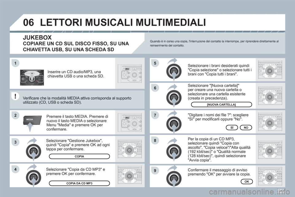 Peugeot 308 SW BL 2010.5  Manuale del proprietario (in Italian) 253
2ABC3DEF5JKL4GHI6MNO8TUV7PQRS9WXYZ0*#
1RADIO MEDIANAV ESC TRAFFIC
SETUPADDR
BOOK
1
2
3
RADIONAVESCTRAFFICADDRBOOKMEDIAMEDIA
RADIONAVESCTRAFFICADDRBOOKMEDIAMEDIA
2ABC3DEF5JKL4GHI6MNO8TUV7PQRS9WXYZ0