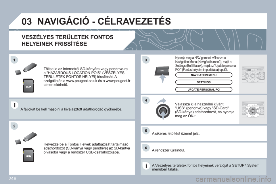 Peugeot 308 SW BL 2010.5  Kezelési útmutató (in Hungarian) 246
03
5
6
3
4
2
NAV
1
ABCDEF5JKL4GHI68TUV7PQRS90*#
RADIOMEDIANAVESCTRAFFICSETUPADDRBOOK
2ABC3DEF5JKL4GHI6MNO8TUV7PQRS9WXYZ0*#
1RADIOMEDIANAVESCTRAFFICSETUPADDRBOOK
   
Töltse le az internetről SD-k