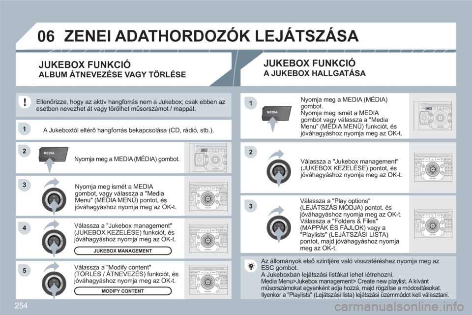 Peugeot 308 SW BL 2010.5 Kezelési útmutató (in Hungarian) 254
2ABC3DEF5JKL4GHI6MNO8TUV7PQRS9WXYZ0*#
1RADIOMEDIANAVESCTRAFFICSETUPADDRBOOK
33
22
2ABC3DEF5JKL4GHI6MNO8TUV7PQRS9WXYZ0*#
1RADIOMEDIANAVESCTRAFFICSETUPADDRBOOKMEDIA
33
44
55
RADIONAVESCTRAFFICADDRBO Peugeot 308 SW BL 2010.5 Kezelési útmutató (in Hungarian) 254
2ABC3DEF5JKL4GHI6MNO8TUV7PQRS9WXYZ0*#
1RADIOMEDIANAVESCTRAFFICSETUPADDRBOOK
33
22
2ABC3DEF5JKL4GHI6MNO8TUV7PQRS9WXYZ0*#
1RADIOMEDIANAVESCTRAFFICSETUPADDRBOOKMEDIA
33
44
55
RADIONAVESCTRAFFICADDRBO