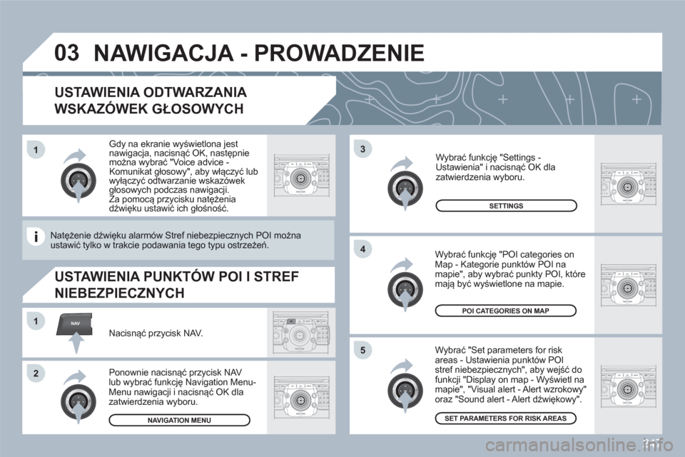 Peugeot 308 SW BL 2010.5  Instrukcja Obsługi (in Polish) 247
03
5
3
4
NAV1
2
ABCDEF5JKL4GHI68TUV7PQRS90*#
RADIOMEDIANAVESCTRAFFICSETUPADDRBOOK
2ABC3DEF5JKL4GHI6MNO8TUV7PQRS9WXYZ0*#
1RADIOMEDIANAVESCTRAFFICSETUPADDRBOOK
2ABC3DEF5JKL4GHI6MNO8TUV7PQRS9WXYZ0*#

