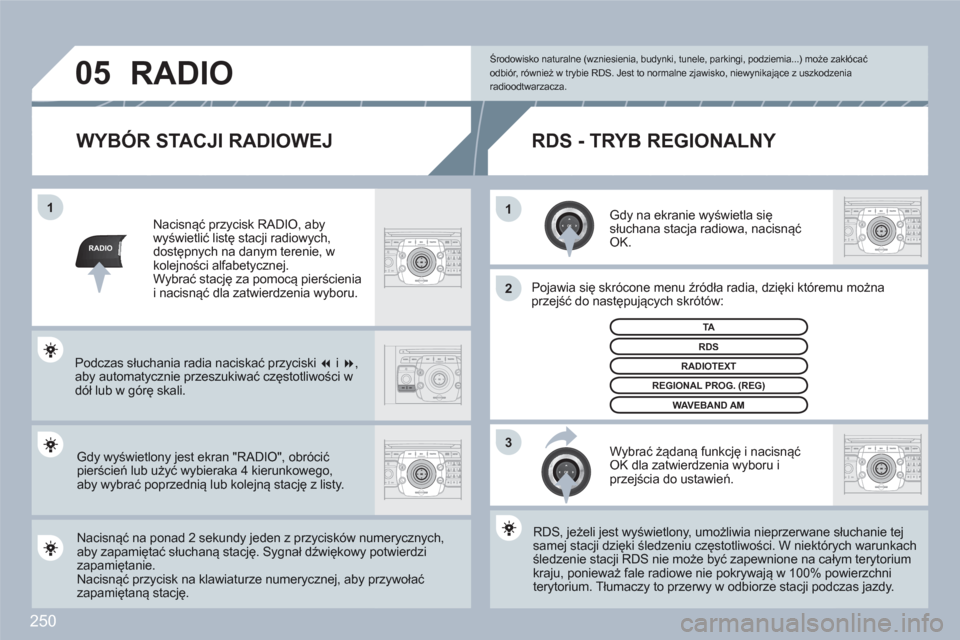 Peugeot 308 SW BL 2010.5 Instrukcja Obsługi (in Polish) 250
RADIO
11
2
3
05
2ABC3DEF5JKL4GHI6MNO8TUV7PQRS9WXYZ0*#
1RADIOMEDIANAVESCTRAFFICSETUPADDRBOOK
RADIOMEDIANAVESCTRAFFICADDRBOOK
2ABC3DEF5JKL4GHI6MNO8TUV7PQRS9WXYZ0*#
1RADIOMEDIANAVESCTRAFFICSETUPADDRB Peugeot 308 SW BL 2010.5 Instrukcja Obsługi (in Polish) 250
RADIO
11
2
3
05
2ABC3DEF5JKL4GHI6MNO8TUV7PQRS9WXYZ0*#
1RADIOMEDIANAVESCTRAFFICSETUPADDRBOOK
RADIOMEDIANAVESCTRAFFICADDRBOOK
2ABC3DEF5JKL4GHI6MNO8TUV7PQRS9WXYZ0*#
1RADIOMEDIANAVESCTRAFFICSETUPADDRB
