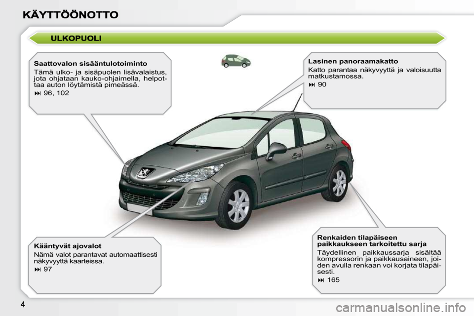 Peugeot 308 SW BL 2009.5  Omistajan käsikirja (in Finnish) 