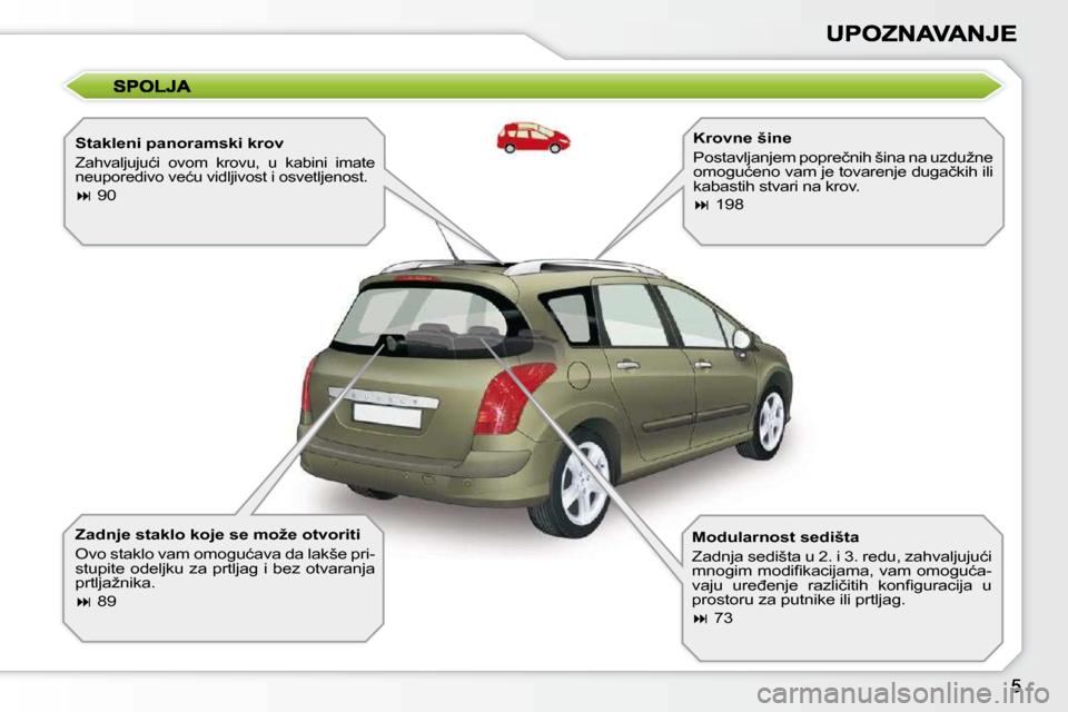 Peugeot 308 SW BL 2009.5  Упутство за употребу (in Serbian)   Stakleni panoramski krov  
 
�Z�a�h�v�a�l�j�u�j�u�ć�i�  �o�v�o�m�  �k�r�o�v�u�,�  �u�  �k�a�b�i�n�i�  �i�m�a�t�e�  
�n�e�u�p�o�r�e�d�i�v�o� �v�e�ć�u� �v�i�d�l�j�i�v�o�s�t� �i� �o�s�v�e�t�l�j�e�n�o