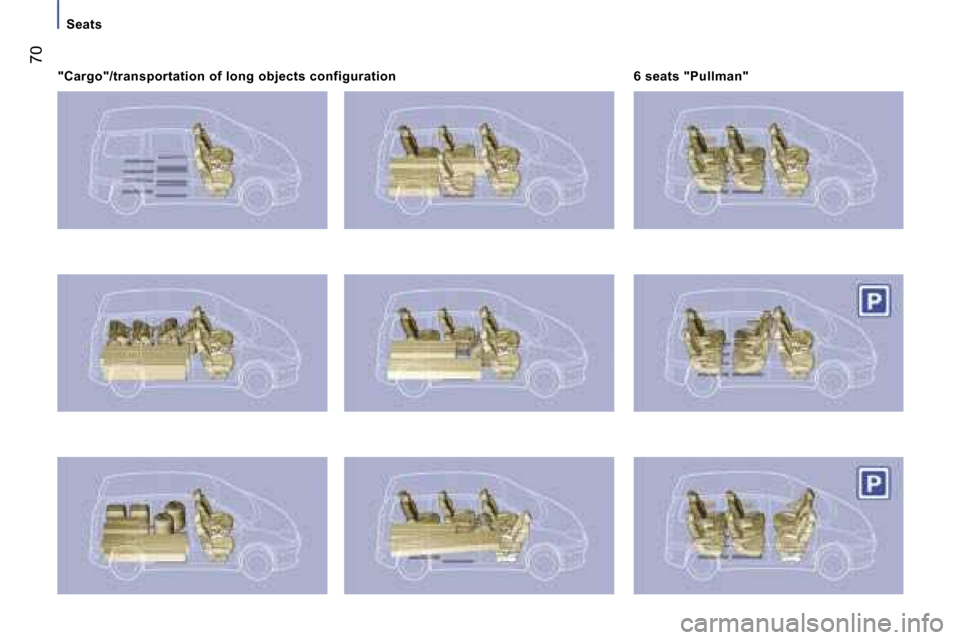 Peugeot 807 Dag 2007.5 Manual PDF �S�e�a�t�s
�7�0
�"�C�a�r�g�o�"�/�t�r�a�n�s�p�o�r�t�a�t�i�o�n� �o�f� �l�o�n�g� �o�b�j�e�c�t�s� �c�o�n�f�i�g�u�r�a�t�i�o�n�6� �s�e�a�t�s� �"�P�u�l�l�m�a�n�"          