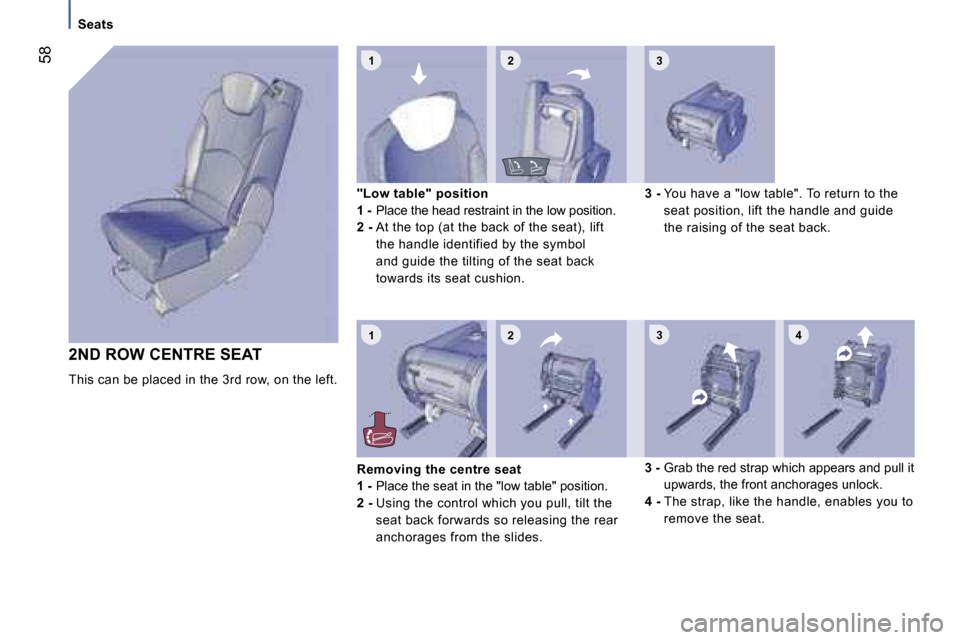 Peugeot 807 Dag 2007 Workshop Manual �1 �2 �3
�1 �2�3 �4
�S�e�a�t�s
�2�N�D� �R�O�W� �C�E�N�T�R�E� �S�E�A�T
�T�h�i�s� �c�a�n� �b�e� �p�l�a�c�e�d� �i�n� �t�h�e� �3�r�d� �r�o�w�,� �o�n� �t�h�e� �l�e�f�t�.�"�L�o�w� �t�a�b�l�e�"� �p�o�s�i�t�i
