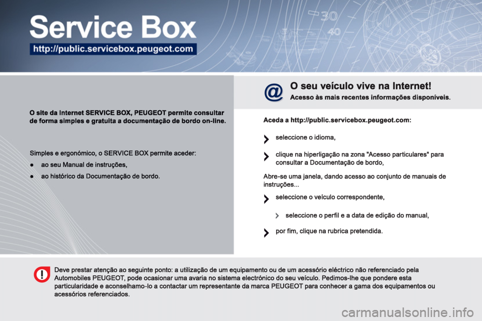 Peugeot Bipper 2011  Manual do proprietário (in Portuguese) 