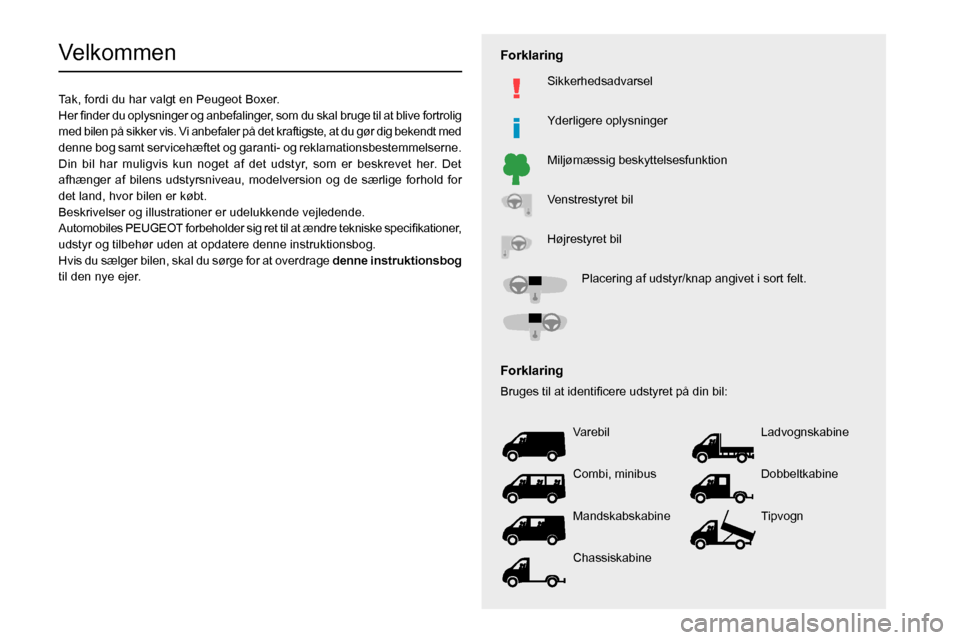 Peugeot Boxer 2020  Instruktionsbog (in Danish)   
 
 
 
 
 
 
 
  
 
 
  
 
 
  
  
   
   
 
  
Velkommen
Tak, fordi du har valgt en Peugeot Boxer.
002B
0050004800470003
004700480051005100480003
0027004C00510003
00440049
004700480057
0025
0024005