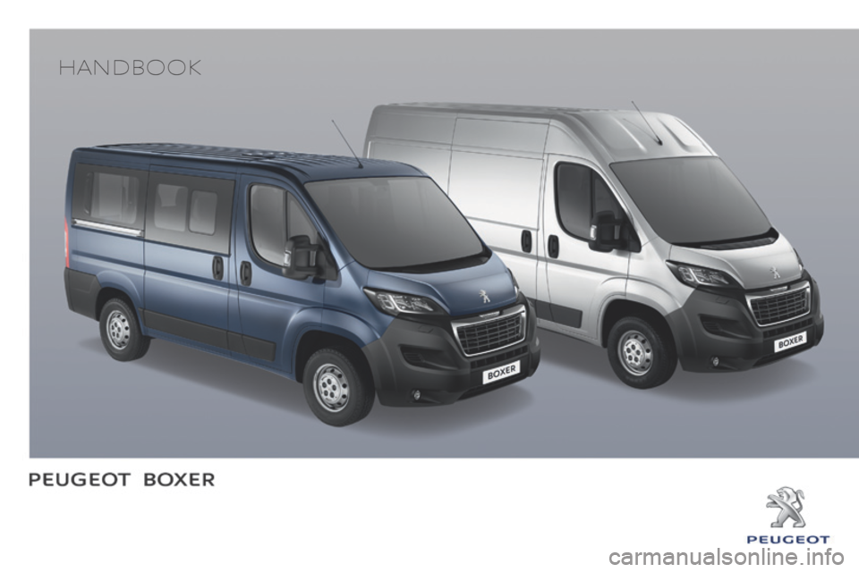 Peugeot Boxer 2016  Owners Manual - RHD (UK, Australia) 