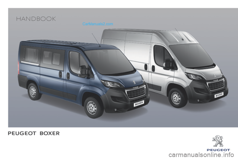 Peugeot Boxer 2015.5  Owners Manual - RHD (UK, Australia) Handbook  